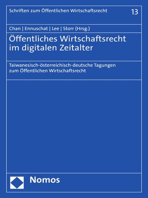 cover image of Öffentliches Wirtschaftsrecht im digitalen Zeitalter